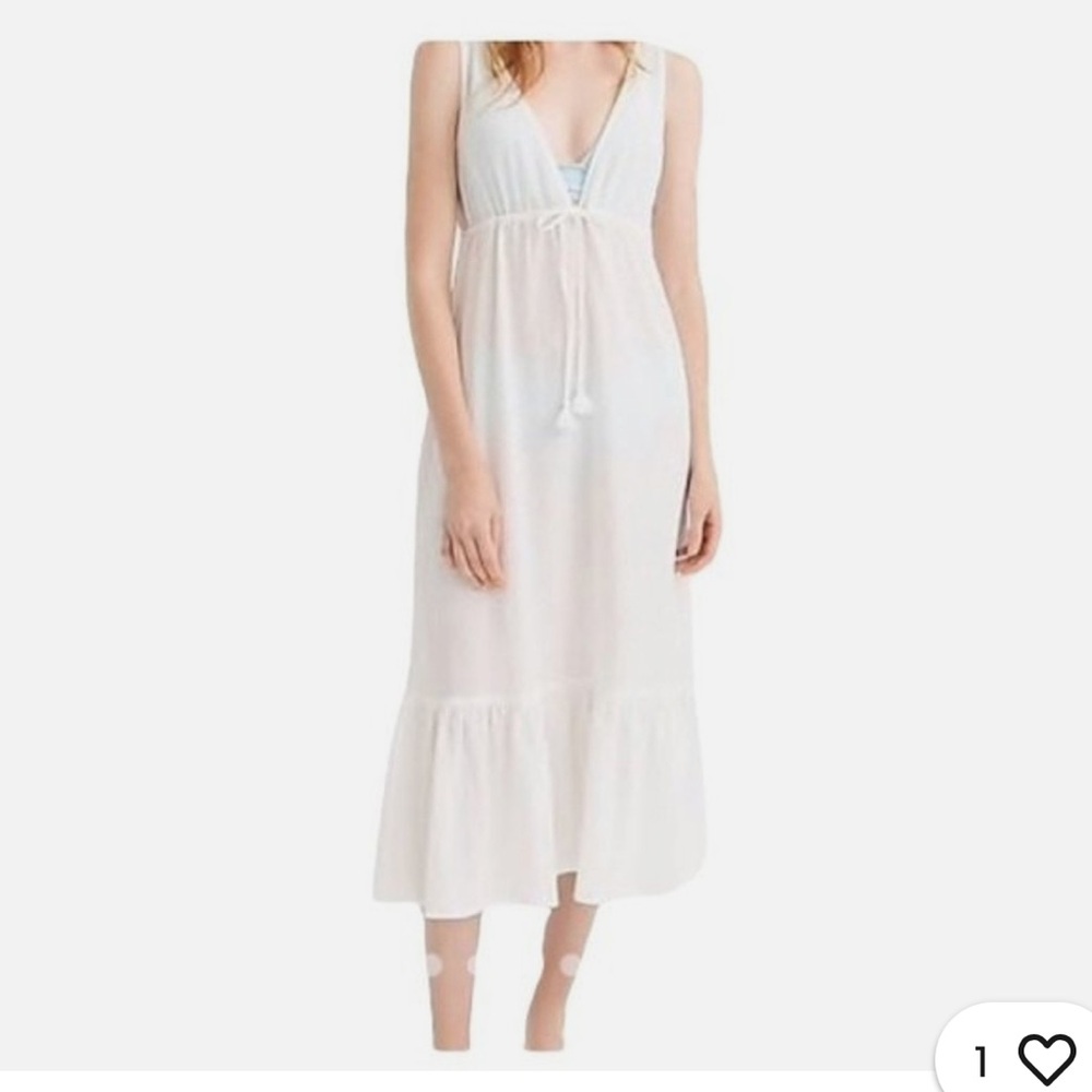 J. Crew White Midi Dress